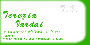 terezia vardai business card